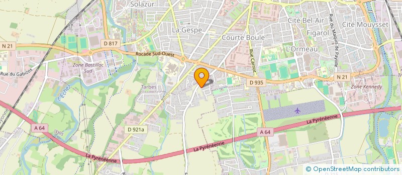 localisation de l'entreprise ESPACE PRO-FEU à ODOS