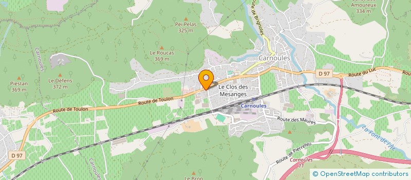 localisation de l'entreprise ESPACE PRO ZONE  CARNOULES