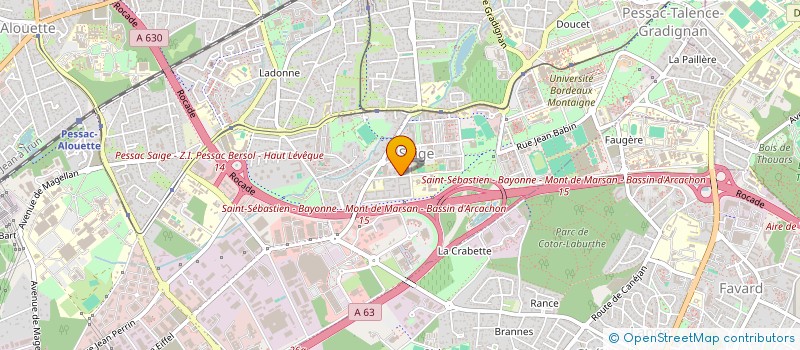 localisation de l'entreprise ESPACE PROJET à PESSAC