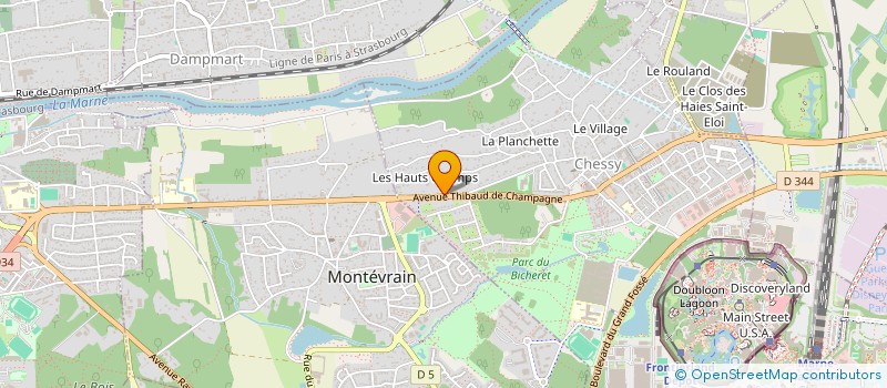 localisation de l'entreprise ESPACE PROMOTION  CHESSY