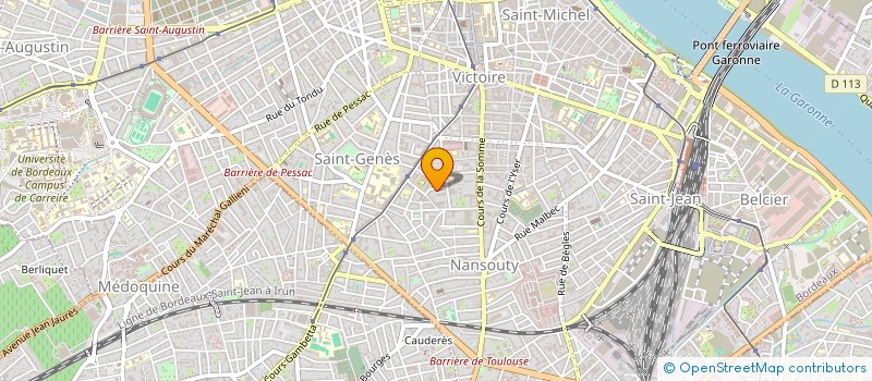 localisation de l'entreprise ESPACE PSYCHANALYTIQUE DE SAINT GENES  BORDEAUX