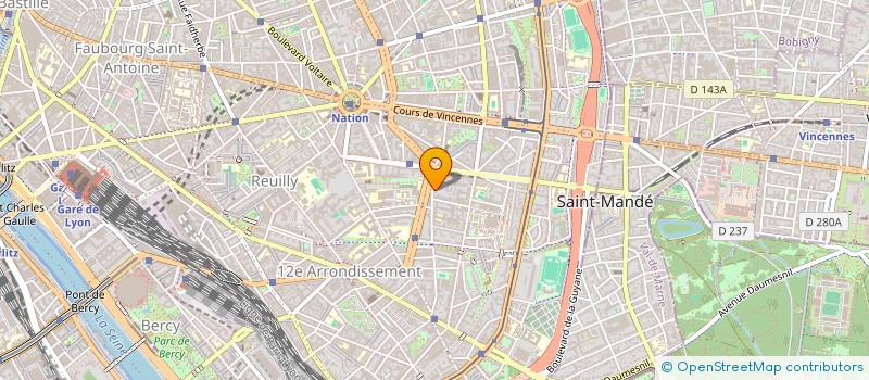 localisation de l'entreprise ESPACE PUB  PARIS