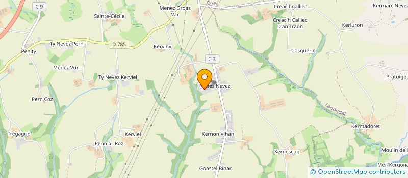 localisation de l'entreprise ESPACE PUR  BRIEC