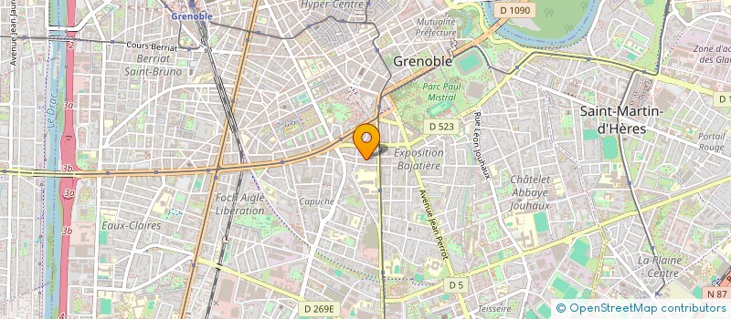 localisation de l'entreprise ESPACE QUANTUM QUATTRO à GRENOBLE