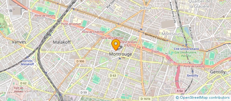 localisation de l'entreprise ESPACE R'DANSES à MONTROUGE