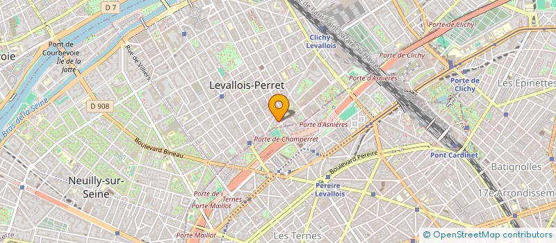 localisation de l'entreprise ESPACE RECEPTION à LEVALLOIS PERRET
