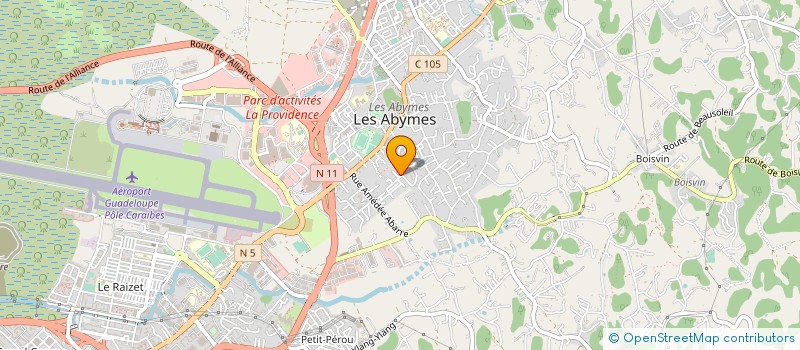 localisation de l'entreprise ESPACE REGIE 8 à LES ABYMES