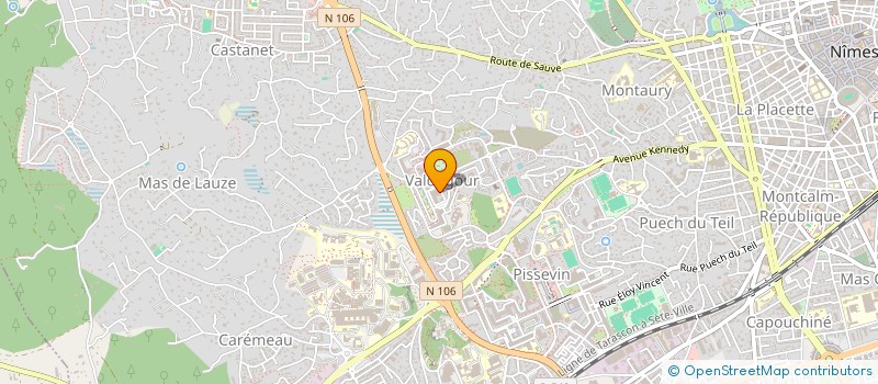 localisation de l'entreprise ESPACE RELAIS EDUCATIF  NIMES