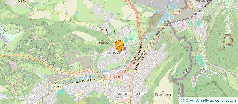 localisation de l'entreprise ESPACE RELAX'EAU  RUSSANGE