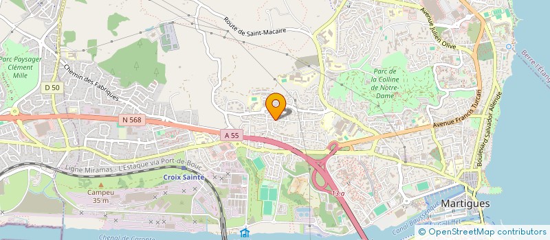 localisation de l'entreprise ESPACE RELOOKING à MARTIGUES