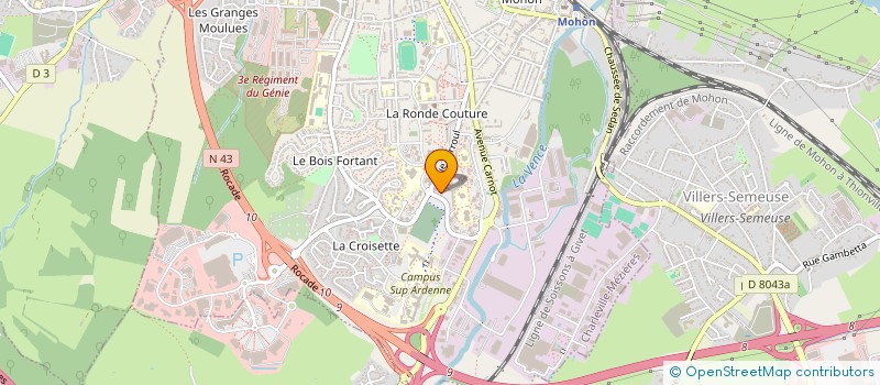 localisation de l'entreprise ESPACE RENOVATION à CHARLEVILLE-MEZIERES