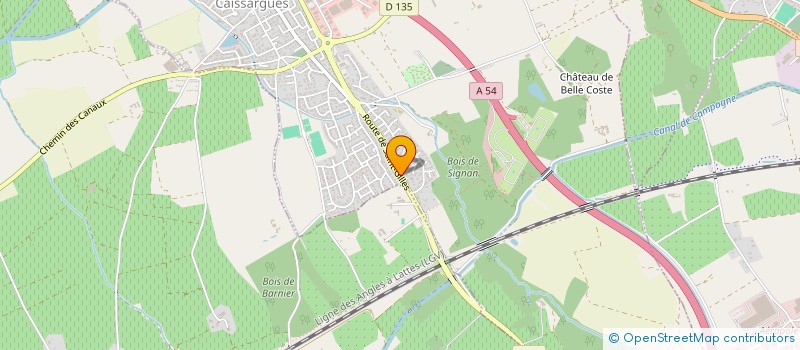 localisation de l'entreprise ESPACE RENOVATION à CAISSARGUES