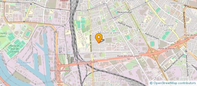 localisation de l'entreprise ESPACE RENOVATION  VENISSIEUX