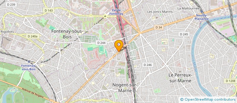 localisation de l'entreprise ESPACE RESEAU SARL à NOGENT-SUR-MARNE