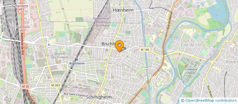 localisation de l'entreprise ESPACE RESSOURCES ET COMPETENCES  BISCHHEIM