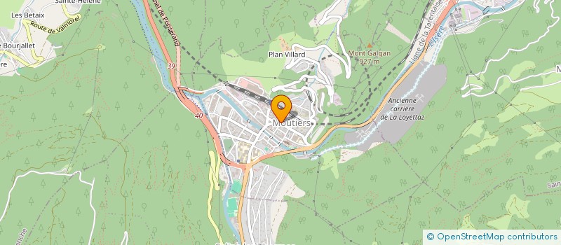 localisation de l'entreprise ESPACE RESSOURCES SANTE  MOUTIERS