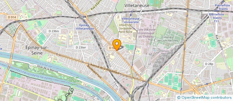 localisation de l'entreprise ESPACE RESTAURATION à VILLETANEUSE