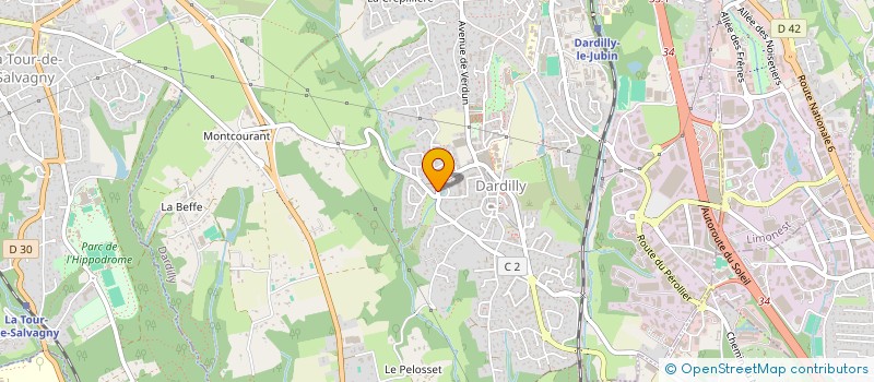 localisation de l'entreprise ESPACE REVENU  DARDILLY