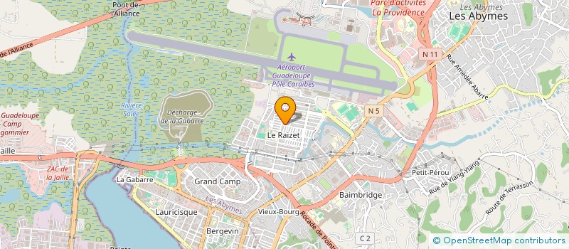 localisation de l'entreprise ESPACE REVISION MINUTE à LES ABYMES