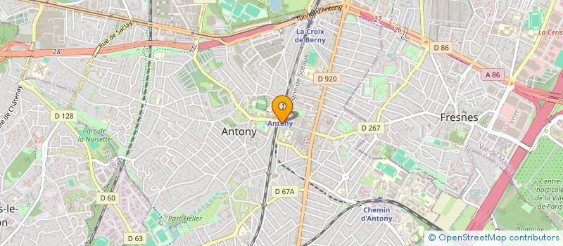 localisation de l'entreprise ESPACE RUBIS à ANTONY