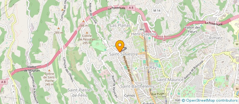 localisation de l'entreprise ESPACE S'OUVRIR A LA PAROLE ET AU REPIT à NICE