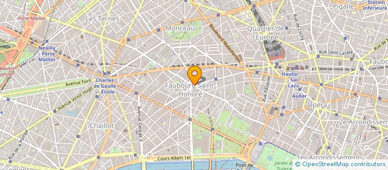 localisation de l'entreprise ESPACE SAINT HONORE à PARIS