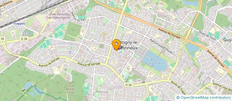 localisation de l'entreprise ESPACE SAINT QUENTIN  MONTIGNY-LE-BRETONNEUX