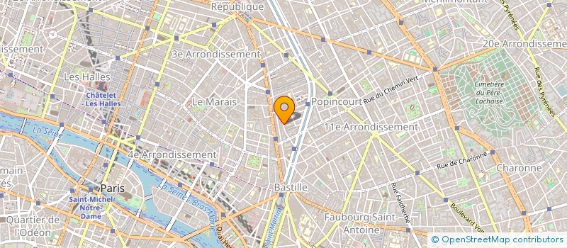 localisation de l'entreprise ESPACE SAINT SABIN  PARIS