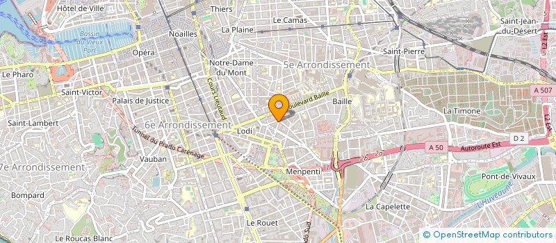 localisation de l'entreprise ESPACE SAINTE CECILE à MARSEILLE