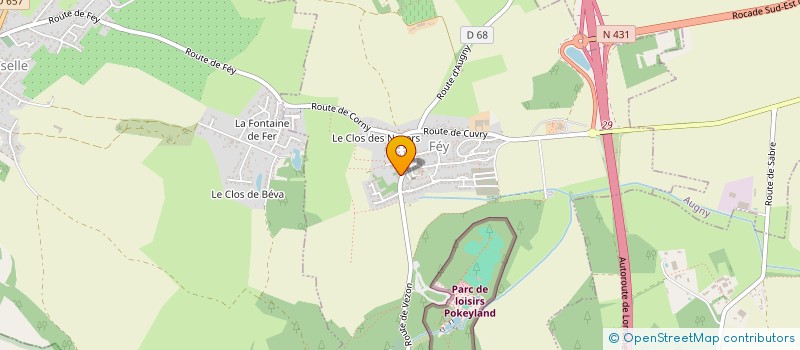 localisation de l'entreprise ESPACE SANTE  FEY