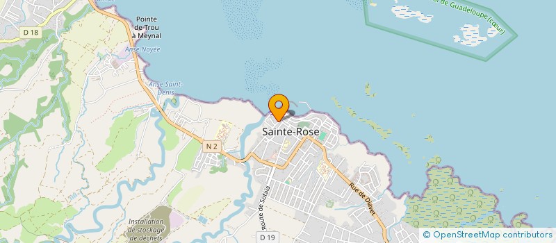 localisation de l'entreprise ESPACE SANTE à SAINTE-ROSE