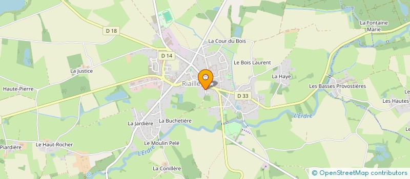 localisation de l'entreprise ESPACE SANTE  RIAILLE