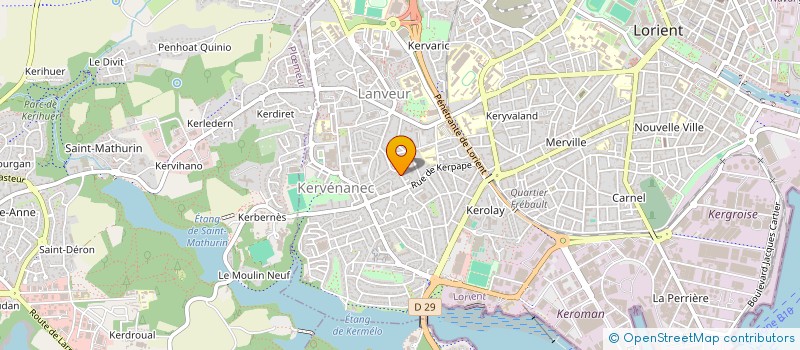 localisation de l'entreprise ESPACE SANTE CHIROPRATIQUE  LORIENT