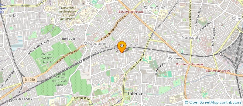 localisation de l'entreprise ESPACE SANTE CRESPY  TALENCE