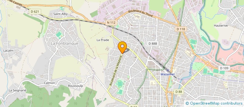 localisation de l'entreprise ESPACE SANTE DE  LA MAYLARIE  AUSSILLON