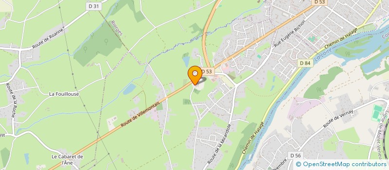 localisation de l'entreprise ESPACE SANTE DE LA MIRANDOLE  VILLEREST