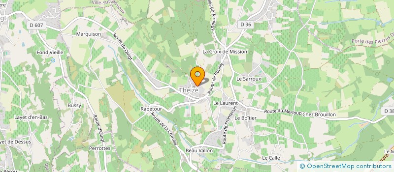 localisation de l'entreprise ESPACE SANTE DES PAYS DU BEAUJOLAIS à THEIZE