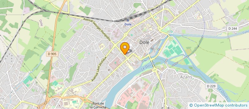 localisation de l'entreprise ESPACE SANTE DOLE NORD JURA à DOLE