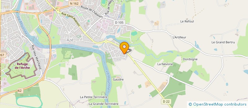 localisation de l'entreprise ESPACE SANTE ET BIEN ETRE  CHATEAU-GONTIER-SUR-MAYENNE