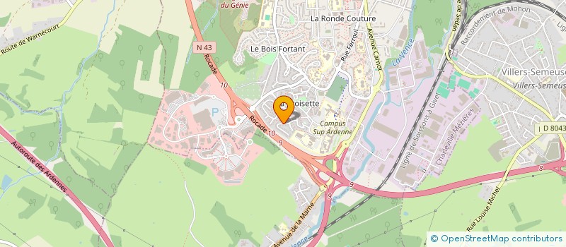 localisation de l'entreprise ESPACE SANTE PAIR AIDANCE 08  CHARLEVILLE-MEZIERES