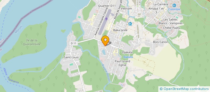localisation de l'entreprise ESPACE SANTE PLUS DE L'OUEST à SAINT-LAURENT-DU-MARONI