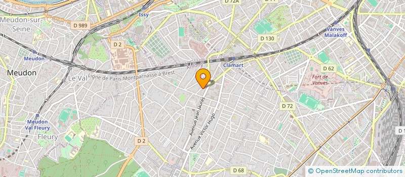 localisation de l'entreprise ESPACE SANTE SOPHRO à CLAMART