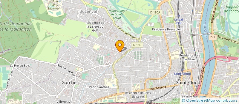 localisation de l'entreprise ESPACE SANTE SPORT GARCHES à GARCHES