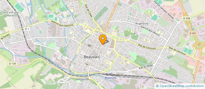 localisation de l'entreprise ESPACE SANTE VALEM  BEAUVAIS