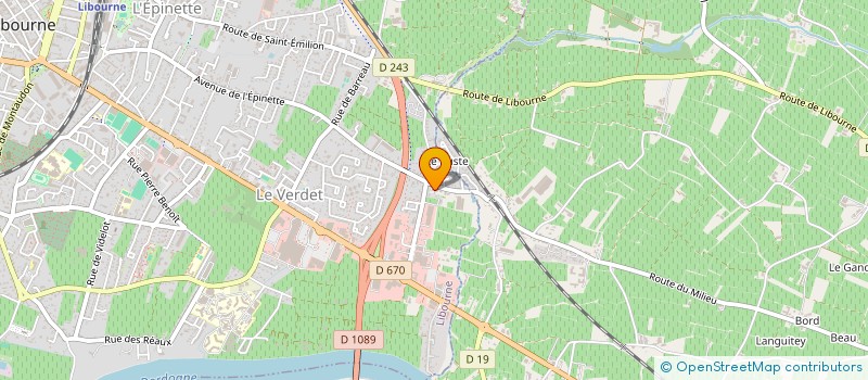 localisation de l'entreprise ESPACE SECURITE GDJ à LIBOURNE
