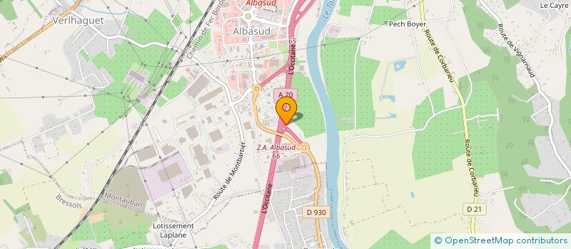 localisation de l'entreprise ESPACE SECURITE INCENDIE ET GARDIENNAGE à MONTAUBAN