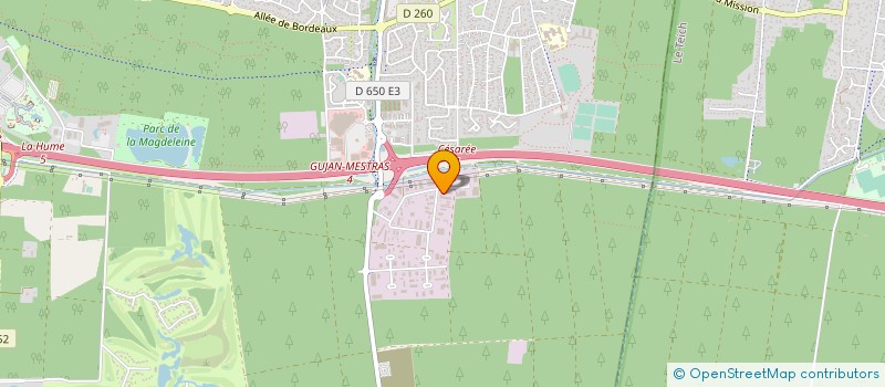 localisation de l'entreprise ESPACE SECURITE SARL à GUJAN-MESTRAS
