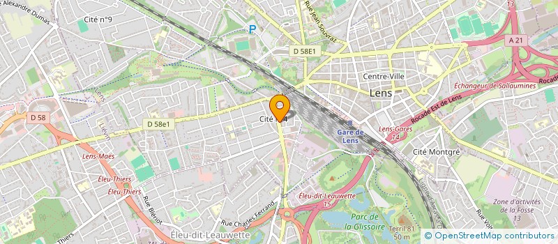 localisation de l'entreprise ESPACE SECURITE TECHNIQUE  LENS