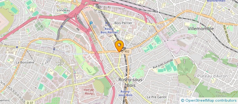 localisation de l'entreprise ESPACE SECURITY à ROSNY-SOUS-BOIS