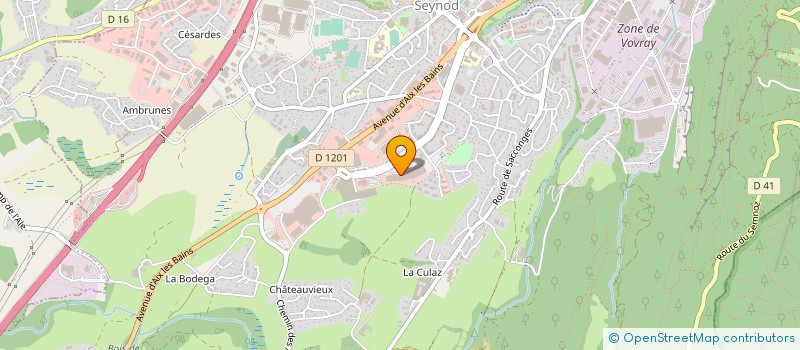 localisation de l'entreprise ESPACE SEMNOZ  CHAVANOD